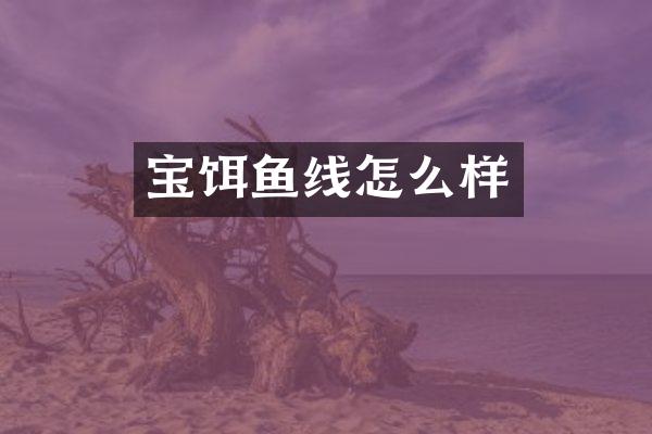 宝饵鱼线怎么样