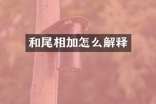 和尾相加怎么解释