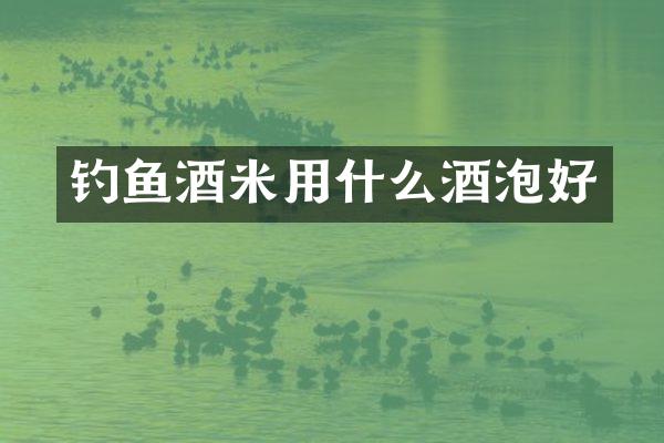 钓鱼酒米用什么酒泡好