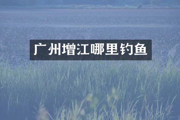 广州增江哪里钓鱼