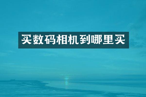 买数码相机到哪里买