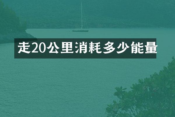 走20公里消耗多少能量