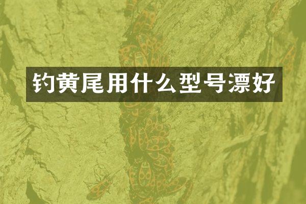 钓黄尾用什么型号漂好