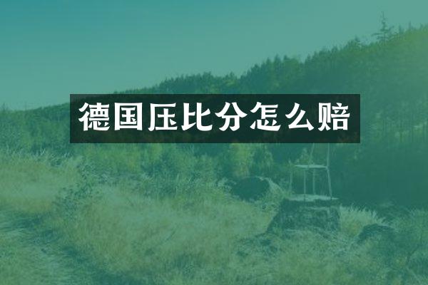 德国压比分怎么赔