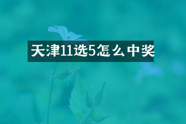 天津11选5怎么中奖