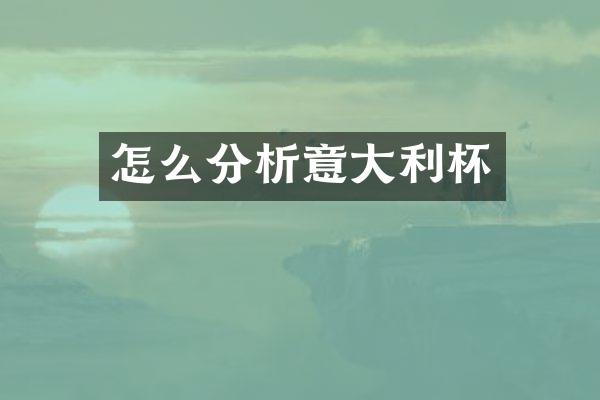 怎么分析意大利杯