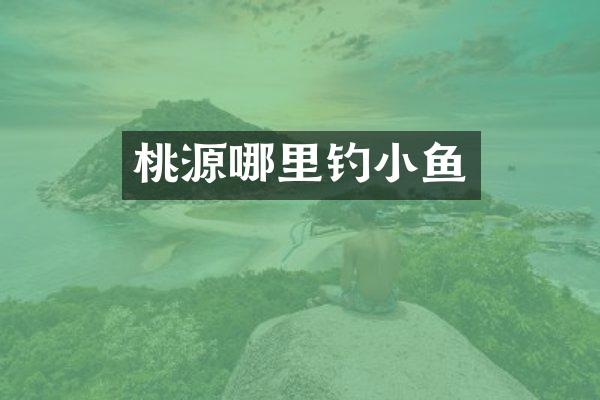 桃源哪里钓小鱼