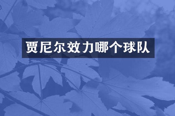 贾尼尔效力哪个球队