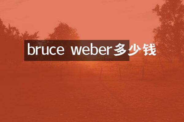 bruce weber多少钱