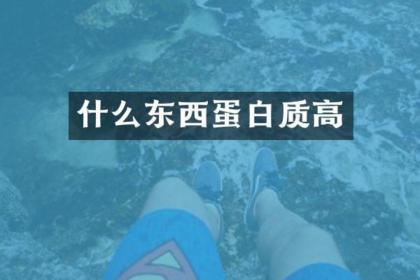 什么东西蛋白质高