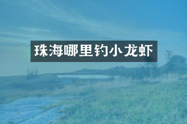 珠海哪里钓小龙虾