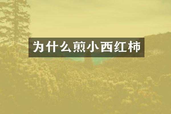 为什么煎小西红柿