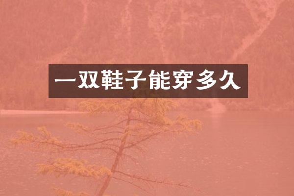 一双鞋子能穿多久