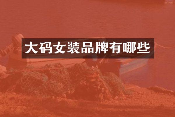 大码女装品牌有哪些