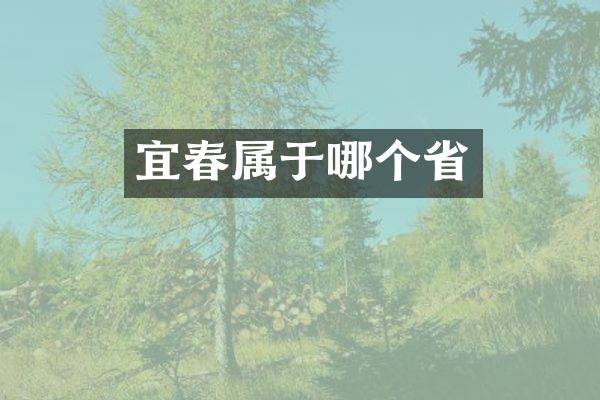 宜春属于哪个省