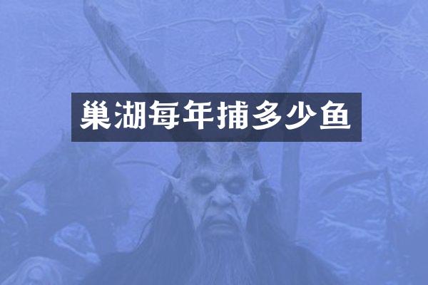 巢湖每年捕多少鱼