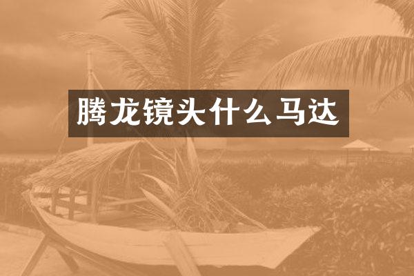 腾龙镜头什么马达