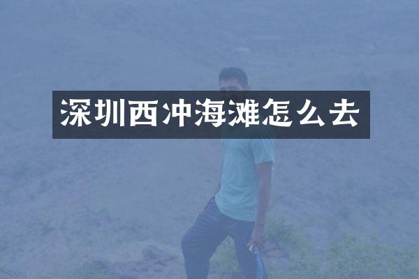 深圳西冲海滩怎么去
