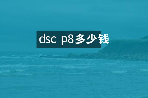 dsc p8多少钱
