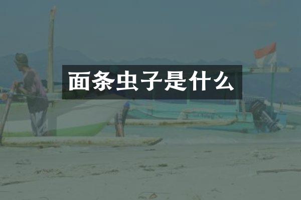 面条虫子是什么