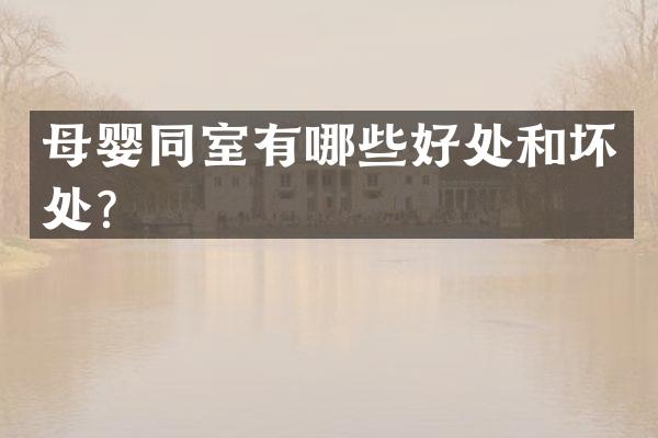 母婴同室有哪些好处和坏处？