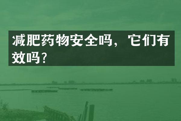减肥药物安全吗，它们有效吗？