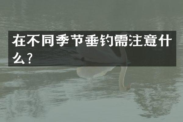 在不同季节垂钓需注意什么？
