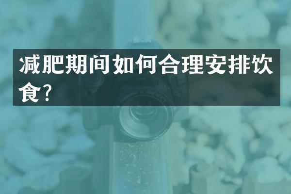 减肥期间如何合理安排饮食？