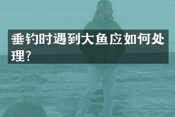 垂钓时遇到大鱼应如何处理？