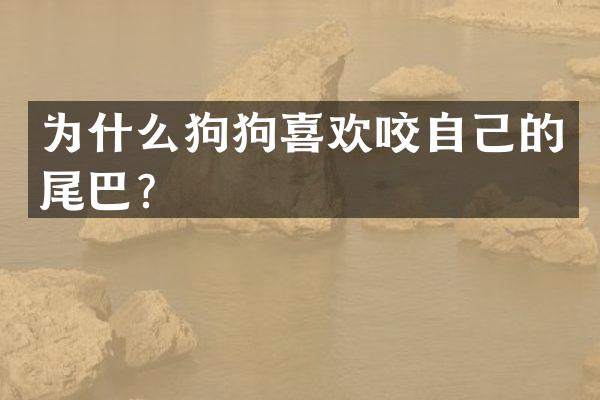 为什么狗狗喜欢咬自己的尾巴？