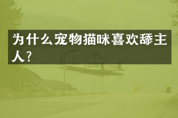 为什么宠物猫咪喜欢舔主人？