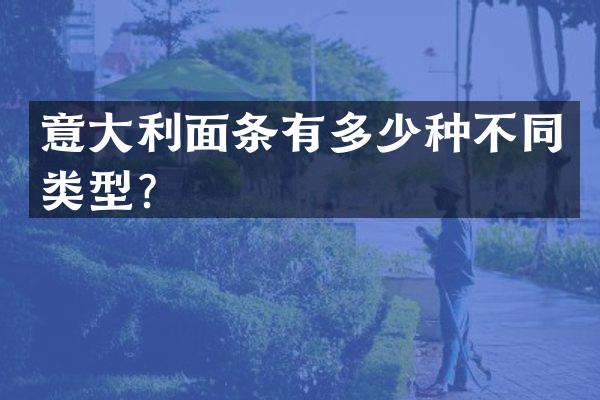 意大利面条有多少种不同类型？