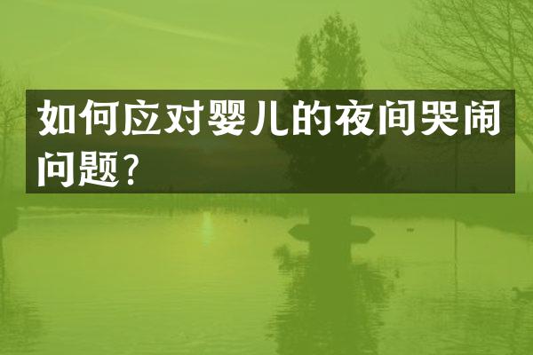 如何应对婴儿的夜间哭闹问题？