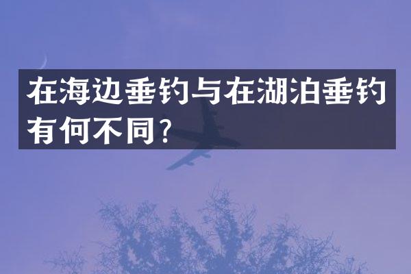 在海边垂钓与在湖泊垂钓有何不同？