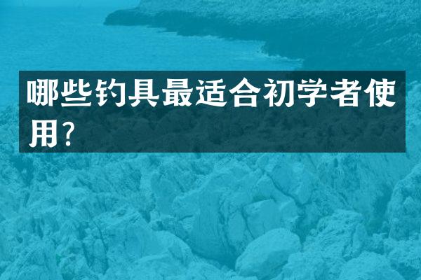 哪些钓具最适合初学者使用？