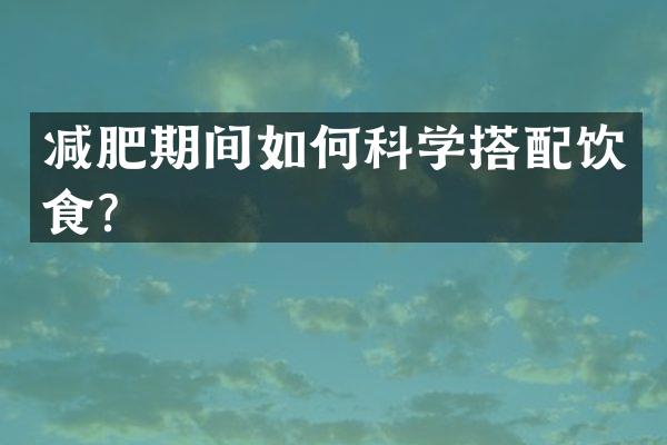 减肥期间如何科学搭配饮食？