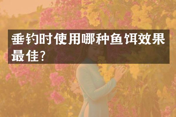 垂钓时使用哪种鱼饵效果最佳？