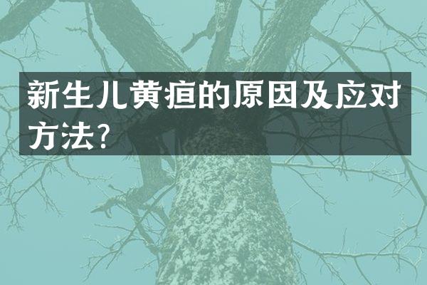 新生儿黄疸的原因及应对方法？