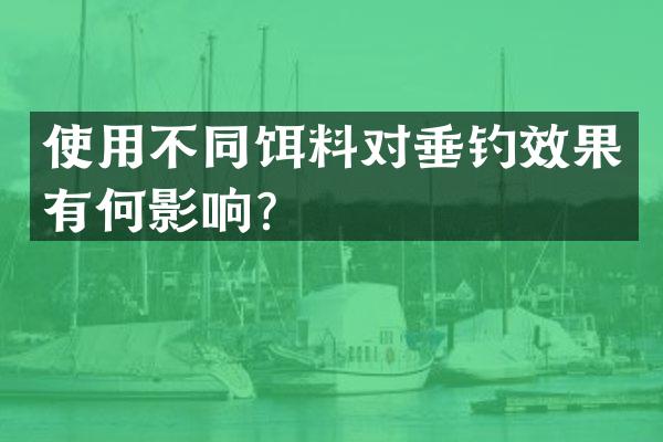 使用不同饵料对垂钓效果有何影响？