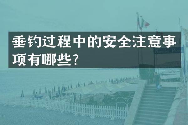 垂钓过程中的安全注意事项有哪些？