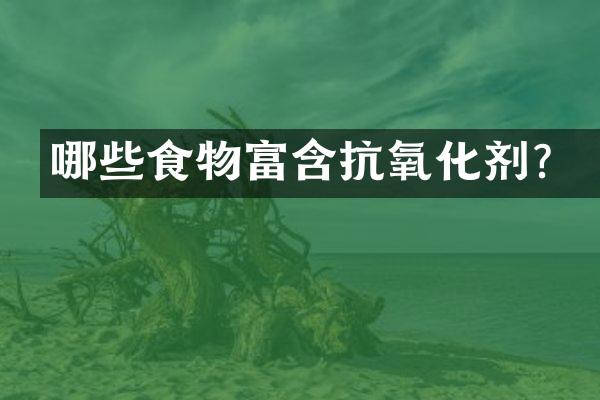 哪些食物富含抗氧化剂？