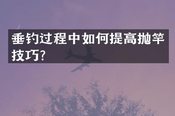 垂钓过程中如何提高抛竿技巧？