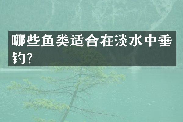 哪些鱼类适合在淡水中垂钓？
