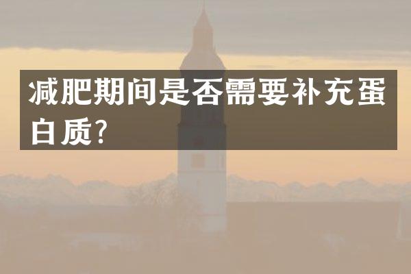 减肥期间是否需要补充蛋白质？