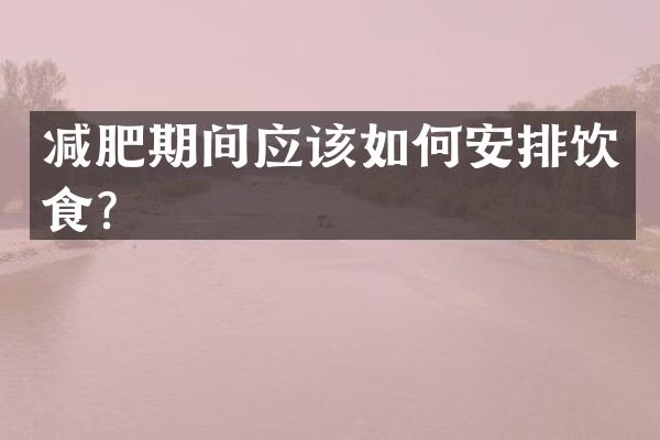 减肥期间应该如何安排饮食？