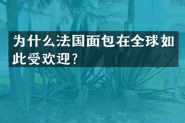 为什么法国面包在全球如此受欢迎？