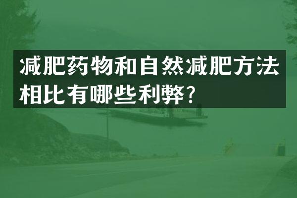 减肥药物和自然减肥方法相比有哪些利弊？