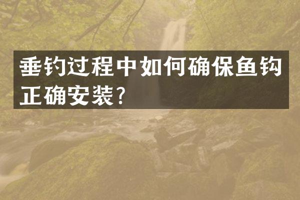 垂钓过程中如何确保鱼钩正确安装？