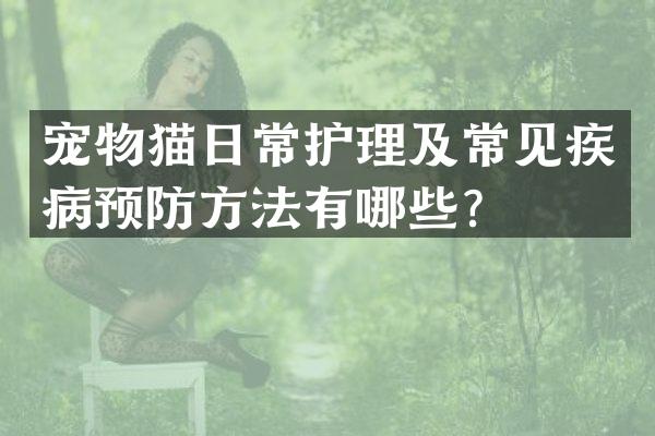 宠物猫日常护理及常见疾病预防方法有哪些？