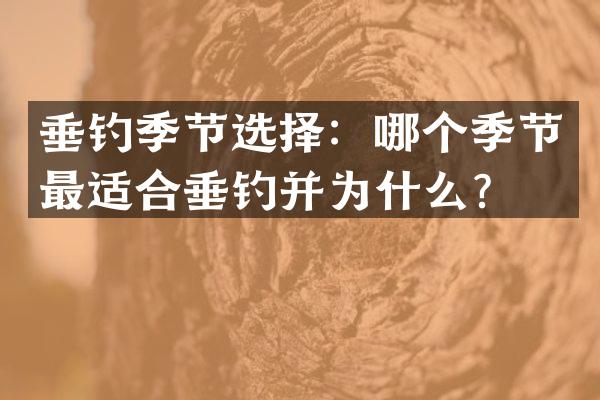垂钓季节选择：哪个季节最适合垂钓并为什么？